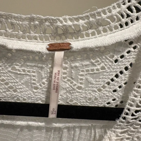 Free People Ivory Long Sleeve Lace Dress - Picture 5 of 5